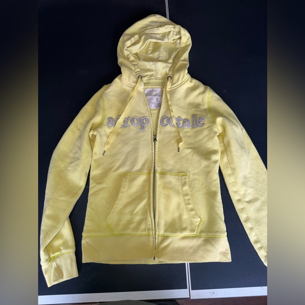 Aeropostale Lemon Hoodie with Embroidered Logo